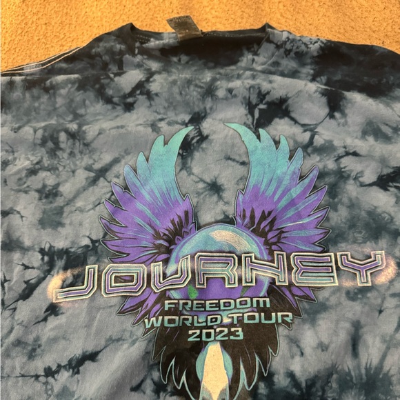 Journey Blue Tie Dye 2023 World Infinity Wings World Tour Men Size Medium - Picture 2 of 5